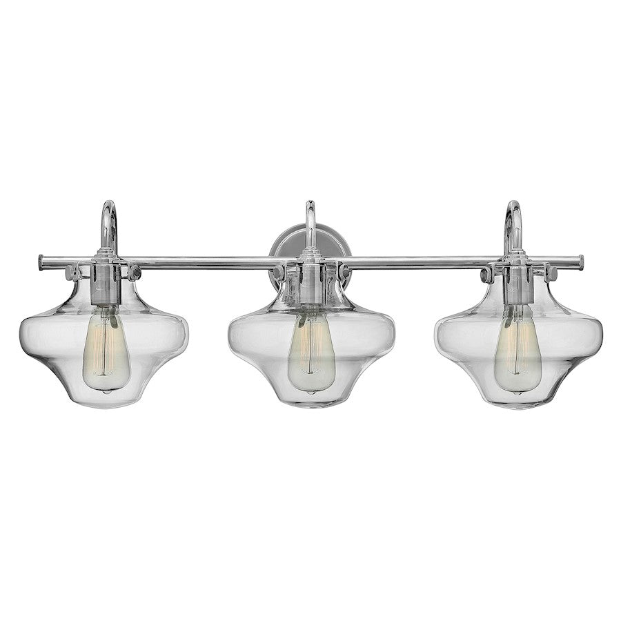 Bathroom Vanity Light with Clear Glass