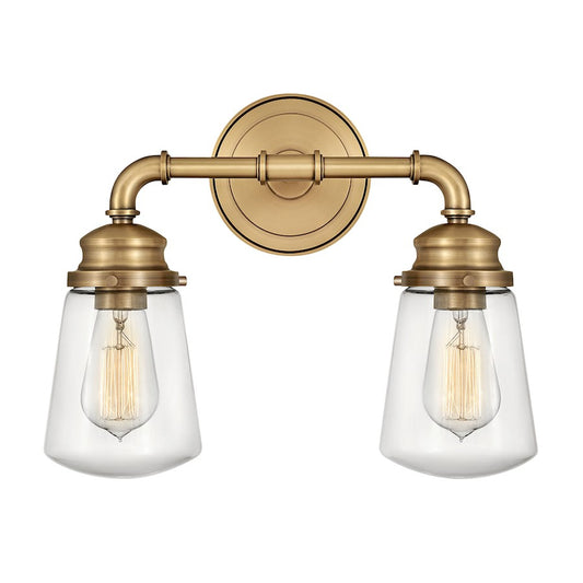 Fritz Bathroom Vanity Light, Heritage Brass