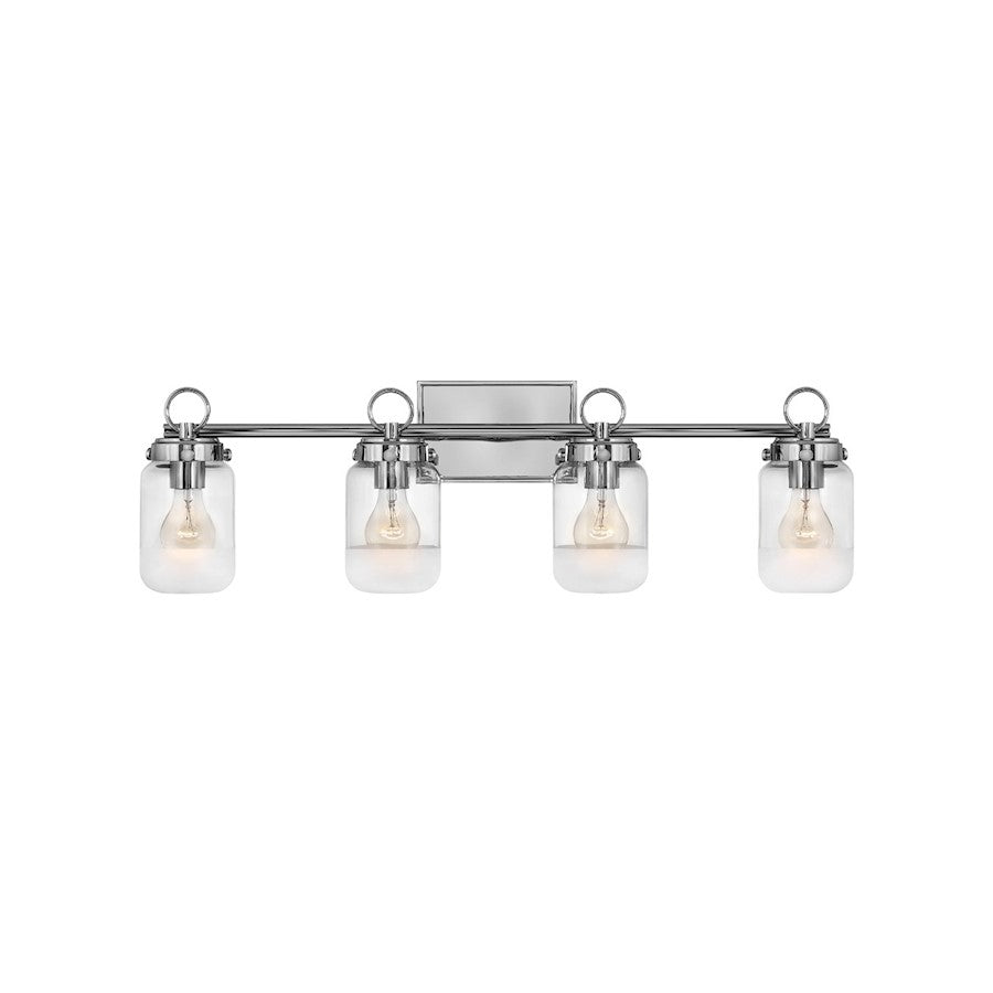 Hinkley Lighting Penley 4 Light Interior Bath Vanity in Polished Nickel - 5064PN