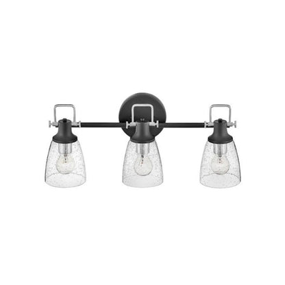 3 Light Bathroom Vanity Light, Black