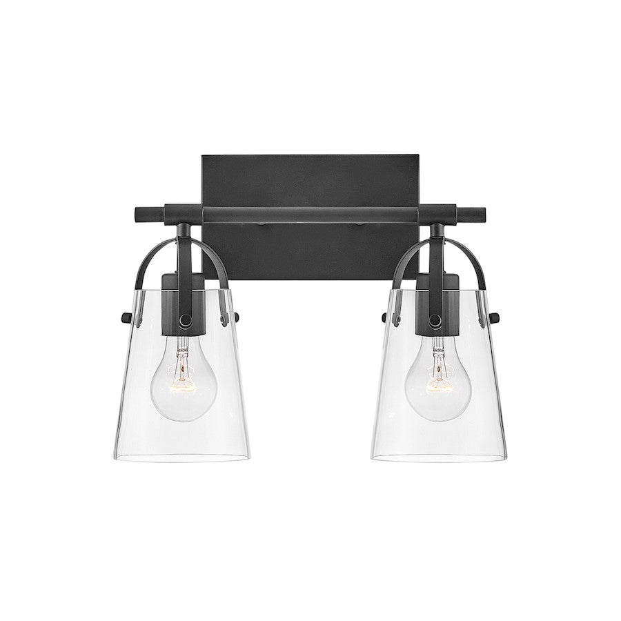 Hinkley Lighting Foster 2 Light Vanity in Black - 5132BK