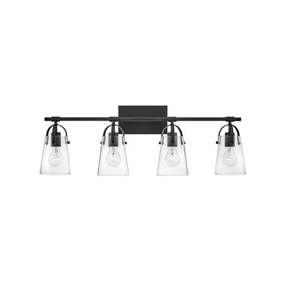 Hinkley Lighting Foster 4 Light Vanity in Black - 5134BK