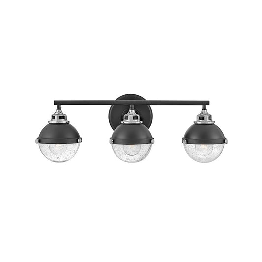 Hinkley Lighting Fletcher 3 Light Bath Vanity, Black - 5173BK-CM