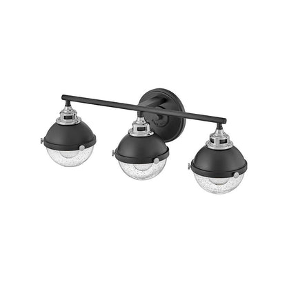 3 Light Bathroom Vanity Light, Black