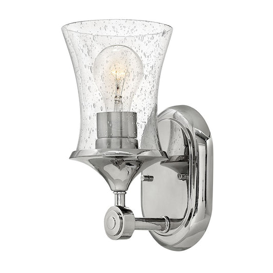 Thistledown 1 Light Bath Sconce, Polished Nickel