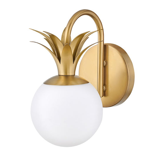 Hinkley Lighting Palma 1 Light Wall Sconce, Heritage Brass - 54150HB