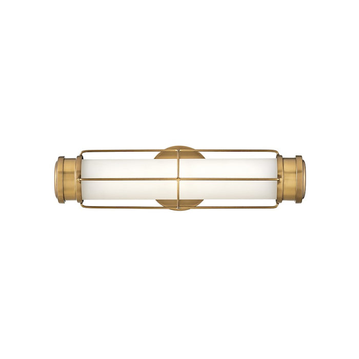 Hinkley Lighting Saylor Bath Small LED Wall Sconce, Brass/Etched Opal - 54300HB