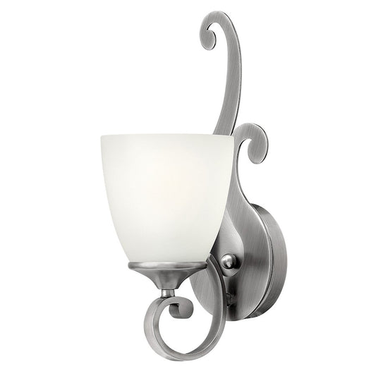 Reese 1 Light Bath Sconce, Antique Nickel