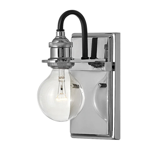 Baxter Bath Single Light, Sconce, Polished Nickel