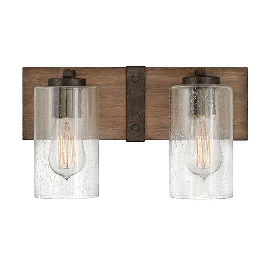 Sawyer Bathroom Vanity Light, Sequoia