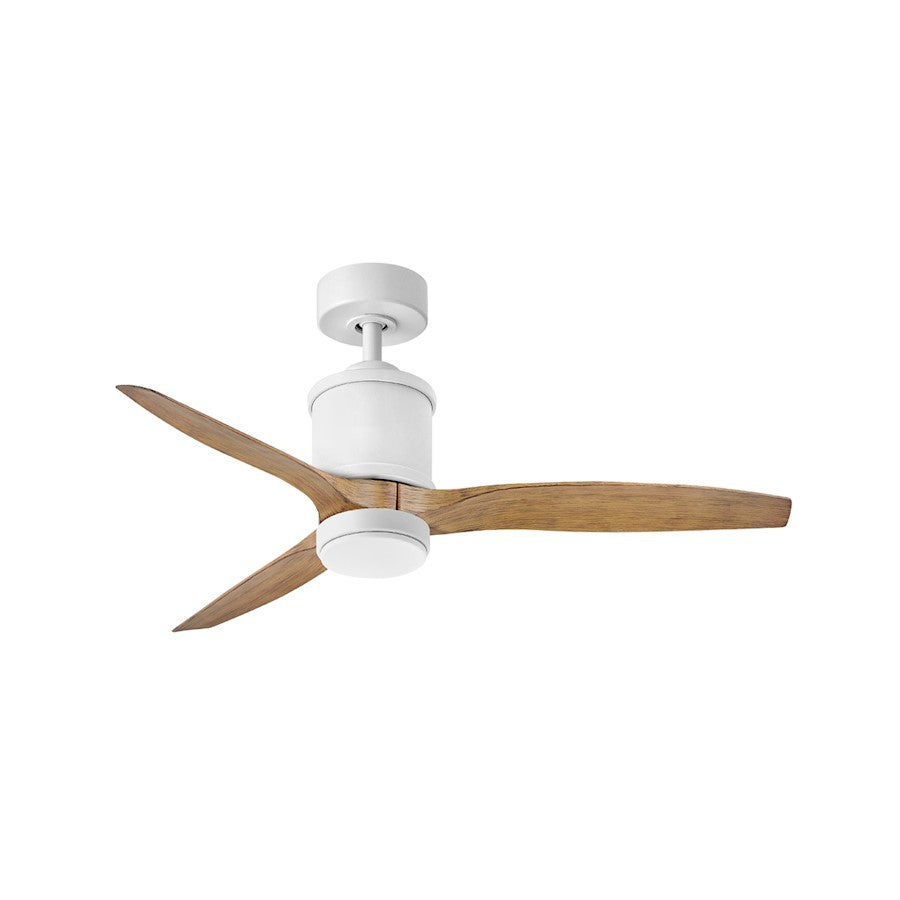 Hinkley Lighting Hover 52" LED Fan, Matte White/Koa Blades - 900752FWK-LWD