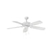 Hinkley Lighting Grove 56" Fan, Chalk White With Pull Chain - 901256FCW-NID