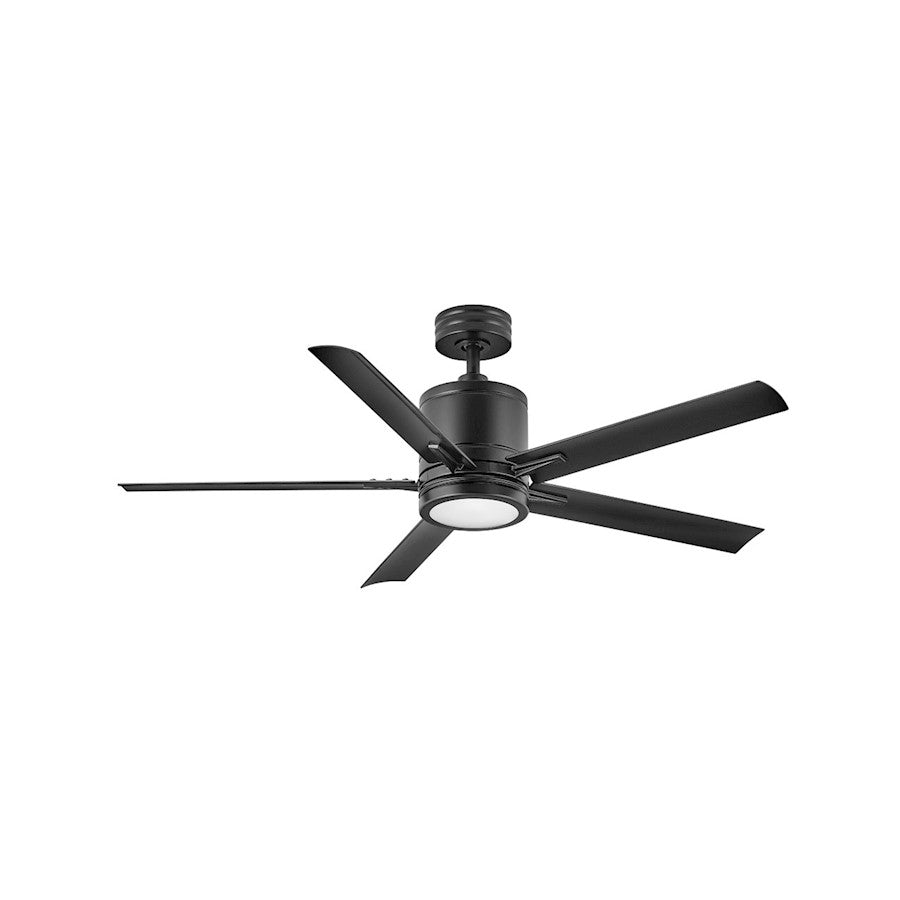 Hinkley Lighting Vail 52" LED Fan, Matte Black, Wall Control - 902152FMB-LWD