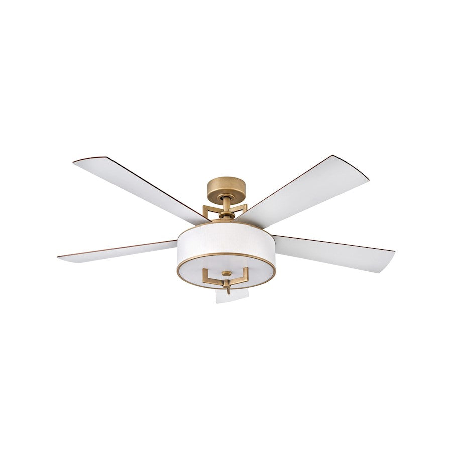 Hinkley Lighting Hampton 56" LED Fan, Heritage Brass - 903056FHB-LID