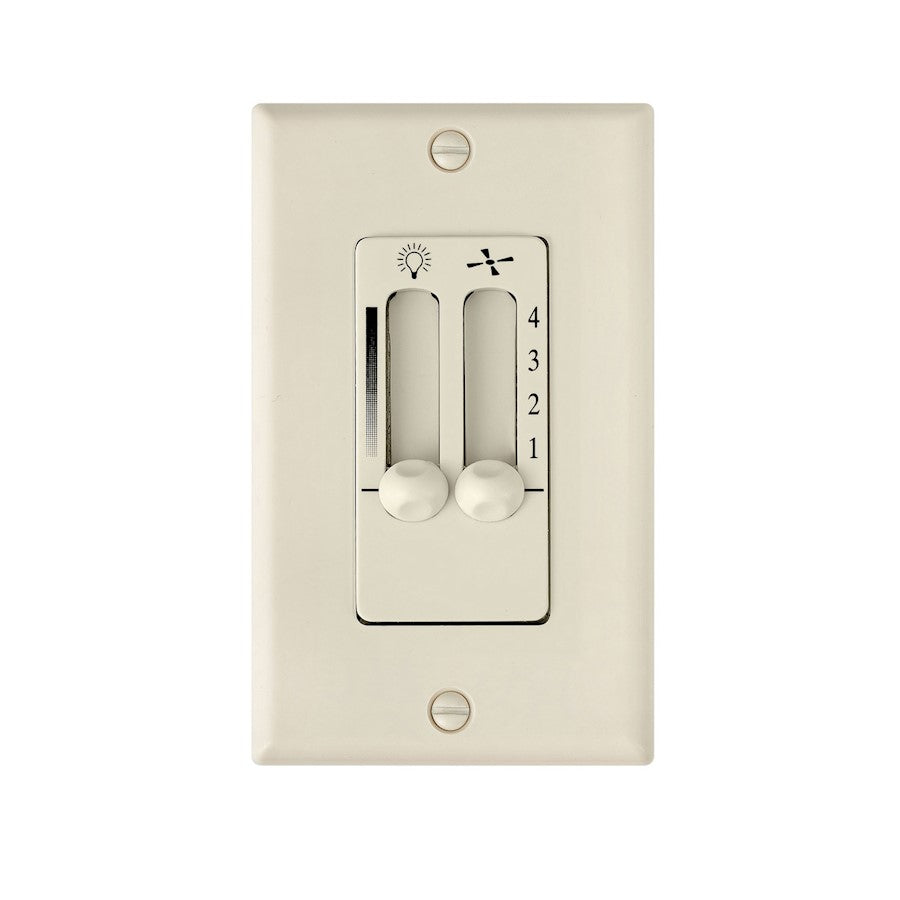 Hinkley Lighting Wall Contol 4 Speed Dual Slide, Almond - 980008FAL