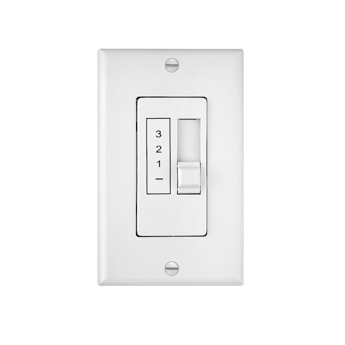 Hinkley Lighting Wall Control 3 Speed 5 Amp, White - 980012FWH