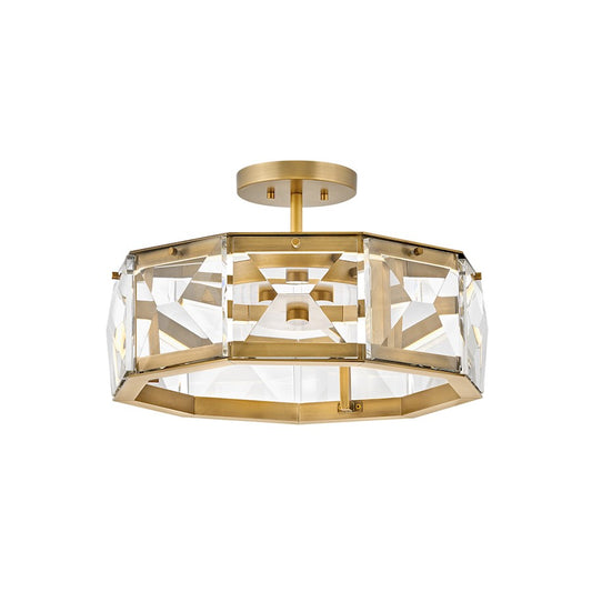 Hinkley Lighting Jolie LED Semi-flush Mount in Heritage Brass - FR30103HBR