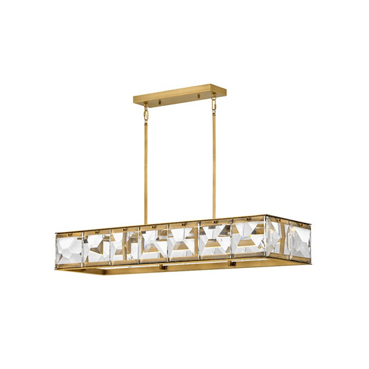 Hinkley Lighting Jolie LED Linear Chandelier in Heritage Brass - FR30106HBR