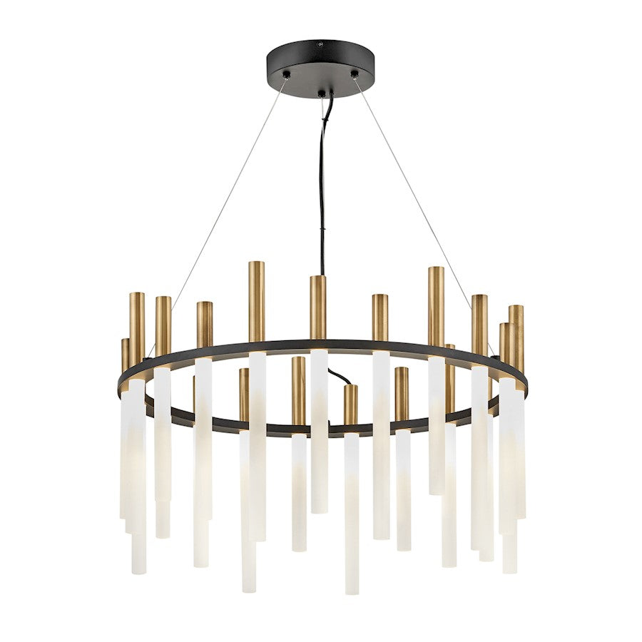 Hinkley Lighting Echo LED Chandelier Single Tier in Black - FR30706BLK