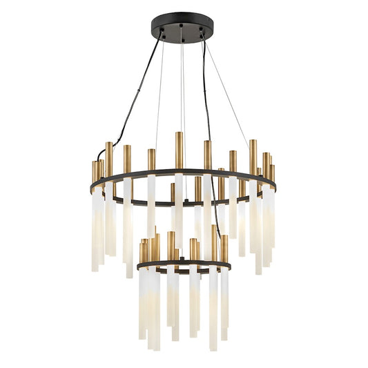 Hinkley Lighting Echo LED Multi Tier Chandelier in Black - FR30708BLK