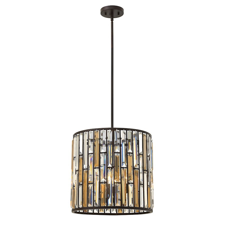 Fredrick Ramond Gemma 3 Light Foyer Stem Hung Pendant