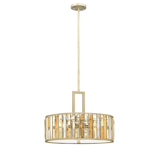 Fredrick Ramond Gemma 3 Light Foyer Inverted Pendant