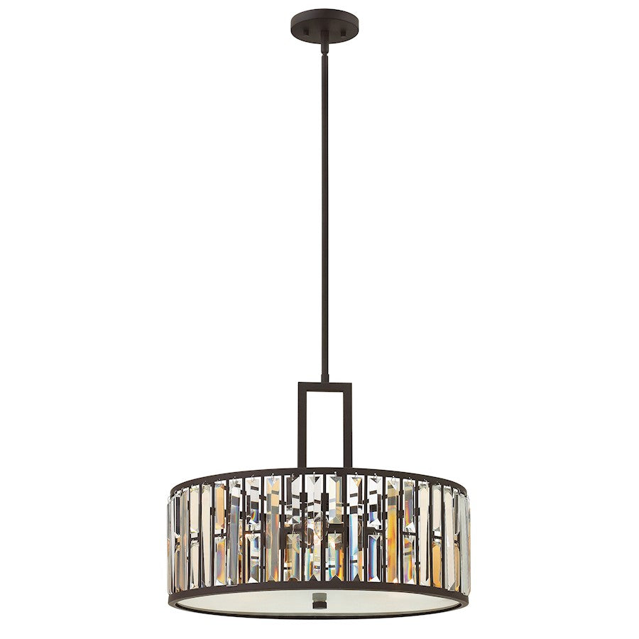 Fredrick Ramond Gemma 3 Light Foyer Inverted Pendant