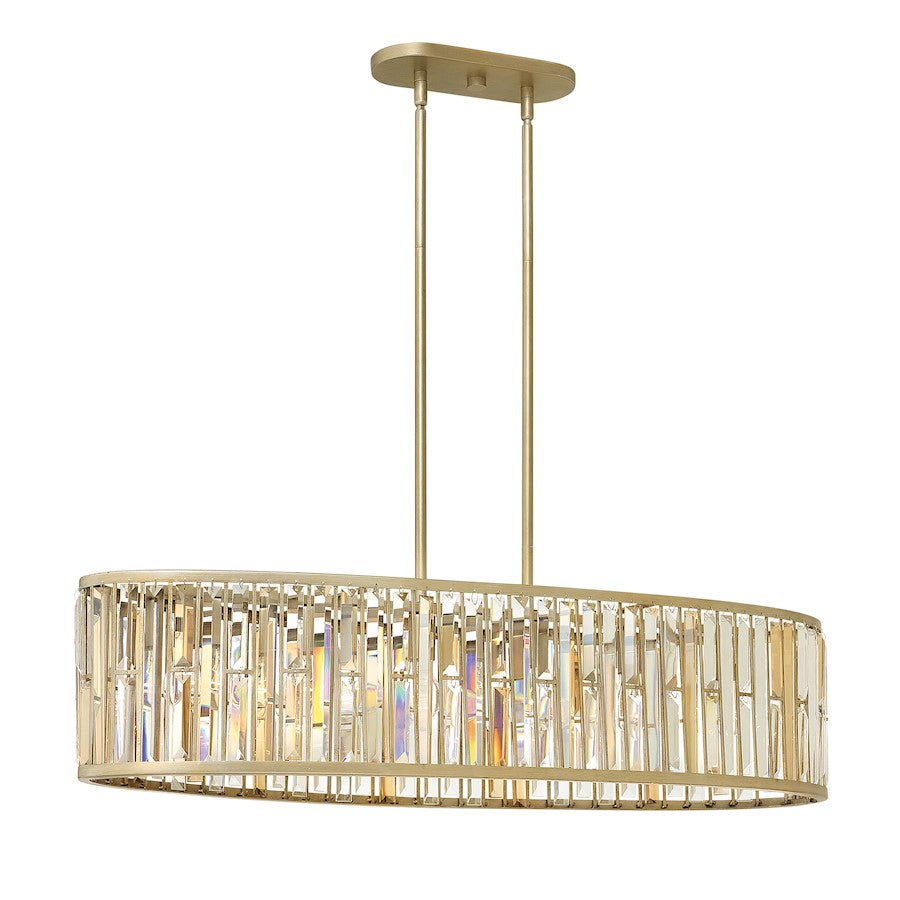 Fredrick Ramond Gemma 6 Light Foyer Stem Hung Linear