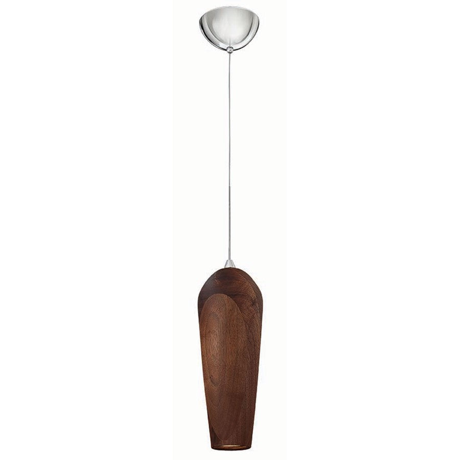 1 Light Mini Pendant Walnut