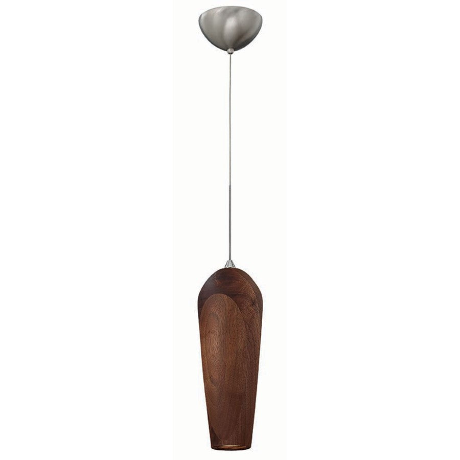 1 Light Mini Pendant Walnut