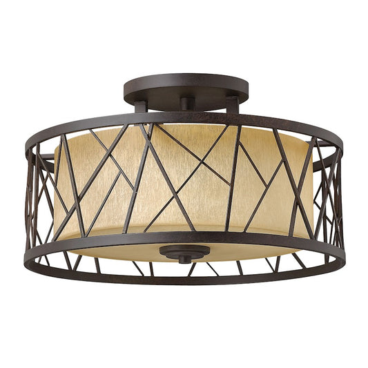 Fredrick Ramond Nest 3 Light Foyer Semi-Flush Mount