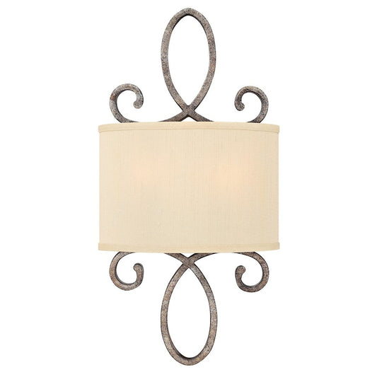 Monterey 2 Light Sconce, Brushed Merlot