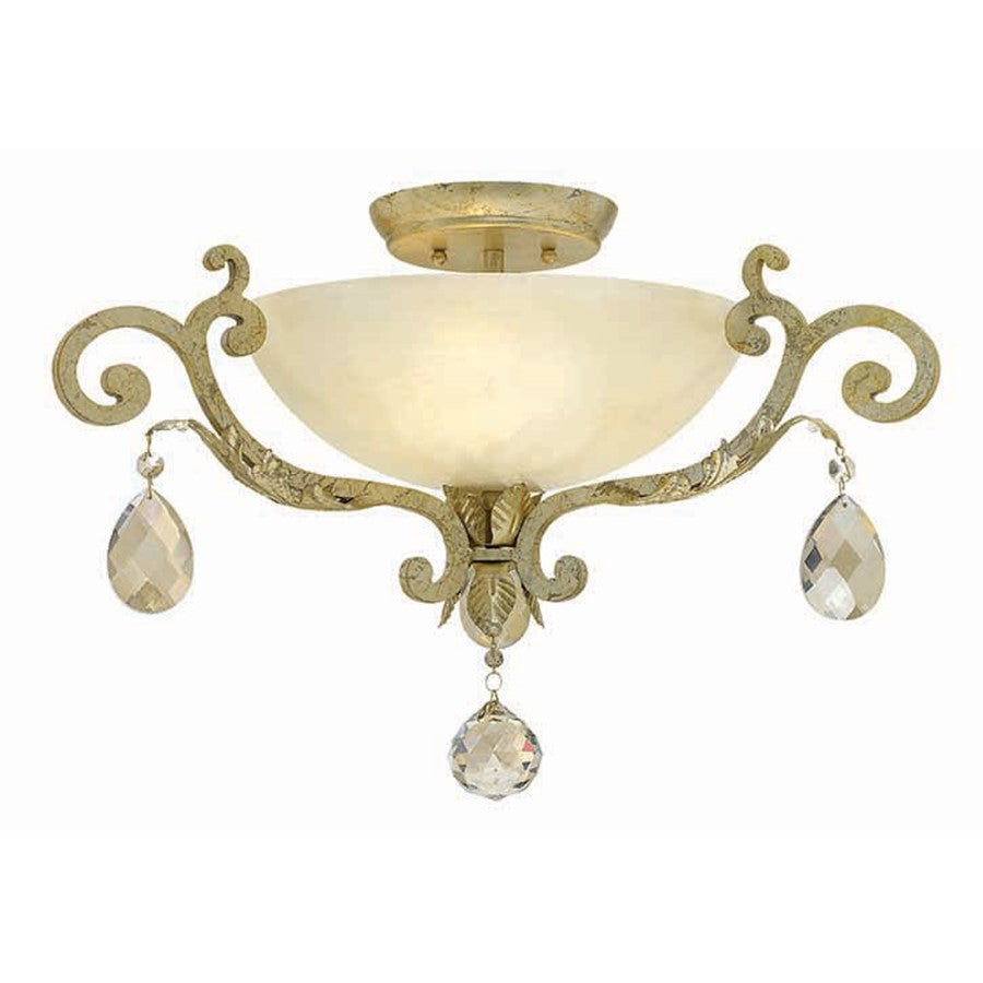 Fredrick Ramond Barcelona 3 Light Foyer Semi-Flush