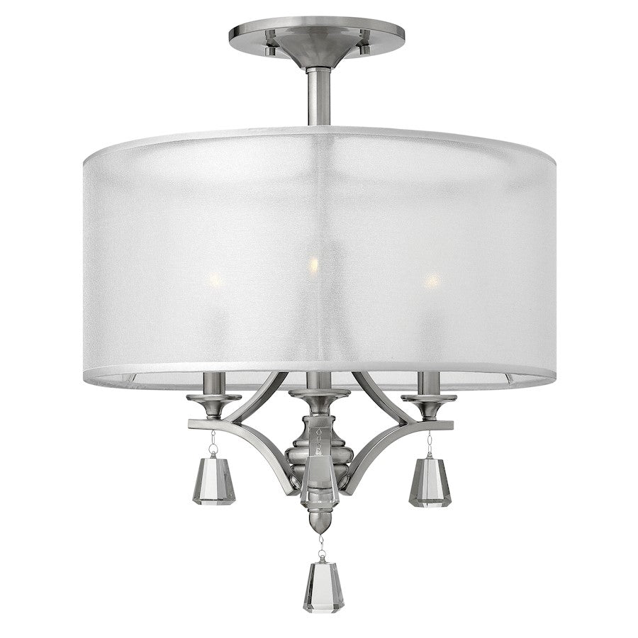 Fredrick Ramond Mime 3 Lt Foyer Semi-Flush Mount