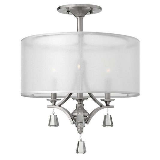 Fredrick Ramond Mime 3 Lt Foyer Semi-Flush Mount