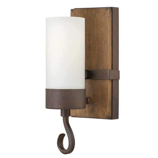 Cabot 1 Light Sconce, Rustic Iron