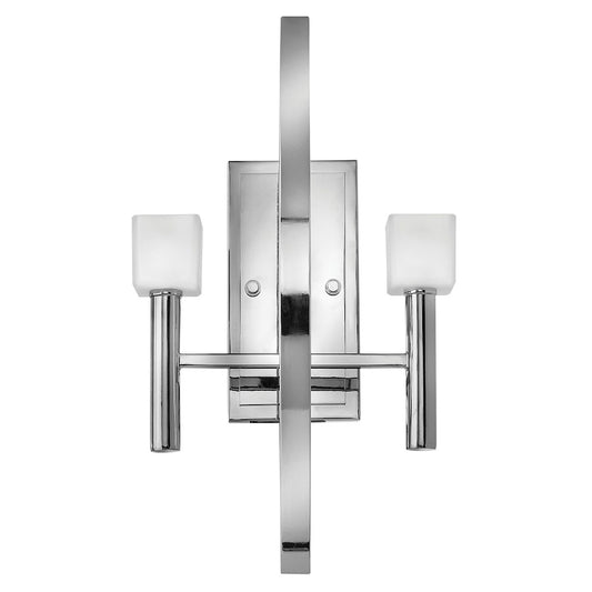 Mondo 2 Light Sconce, Polished Chrome