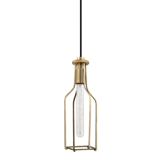 Hudson Valley Colebrook 1 Light Pendant, Aged Brass - 1041-AGB