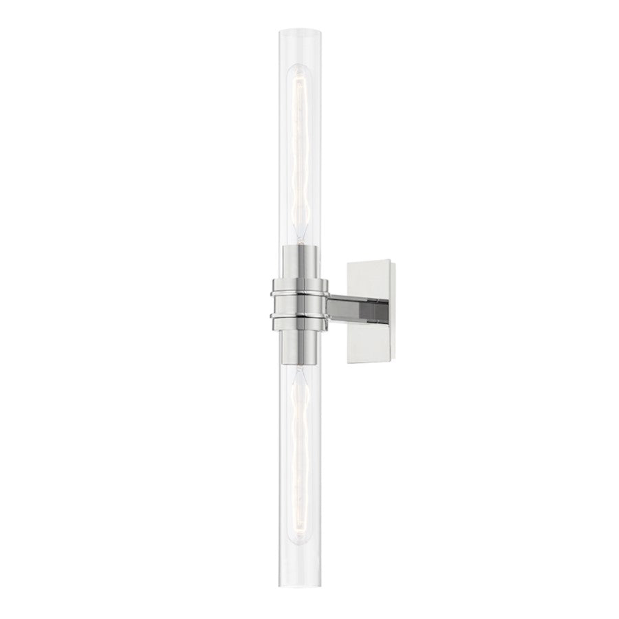 Hudson Valley Oakfield 2 Light Bath Bracket, Polished Nickel - 1042-PN