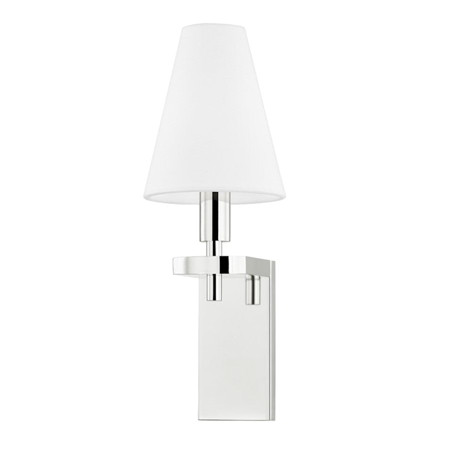 Hudson Valley Dooley 1 Light Wall Sconce, Polished Nickel - 1181-PN