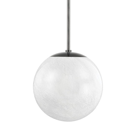 Hudson Valley Burlington 1 Light Pendant, Black Nickel/Clear - 1316-BLNK