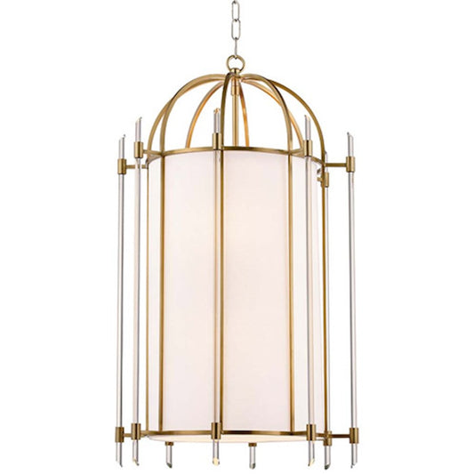 Hudson Valley Delancey 8 Light Pendant, Aged Brass - 1519-AGB