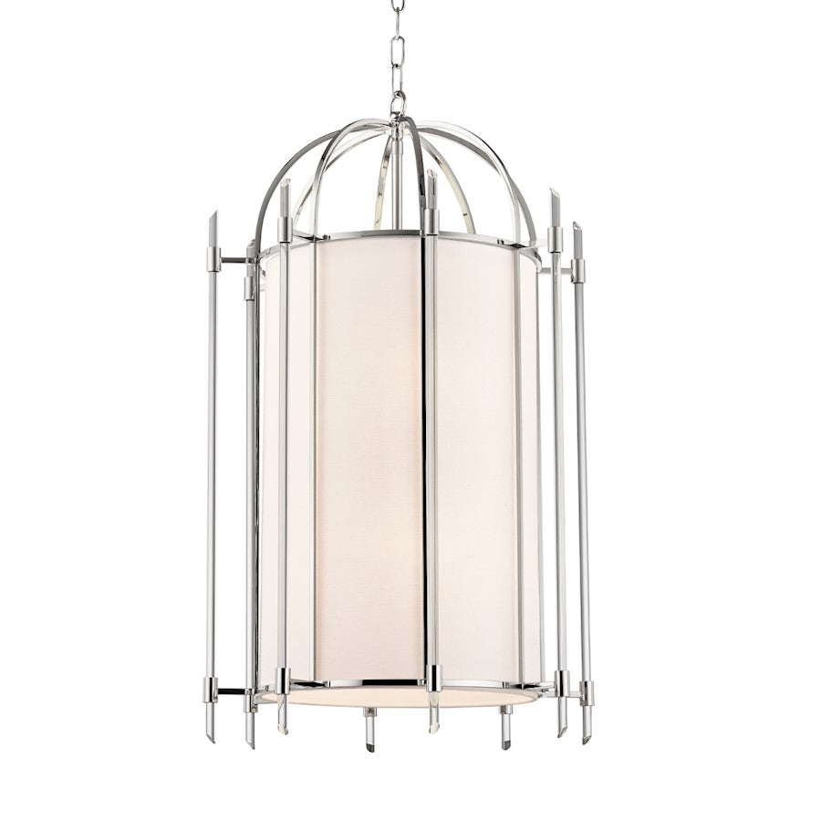 Hudson Valley Delancey 8 Light Pendant, Polished Nickel - 1519-PN