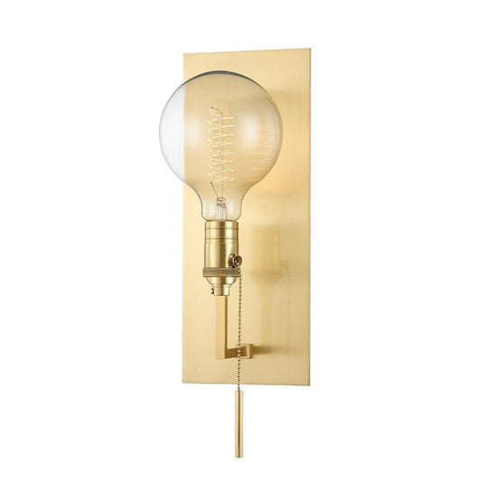 Hudson Valley Kramer 1 Light Wall Sconce, Aged Brass - 1651