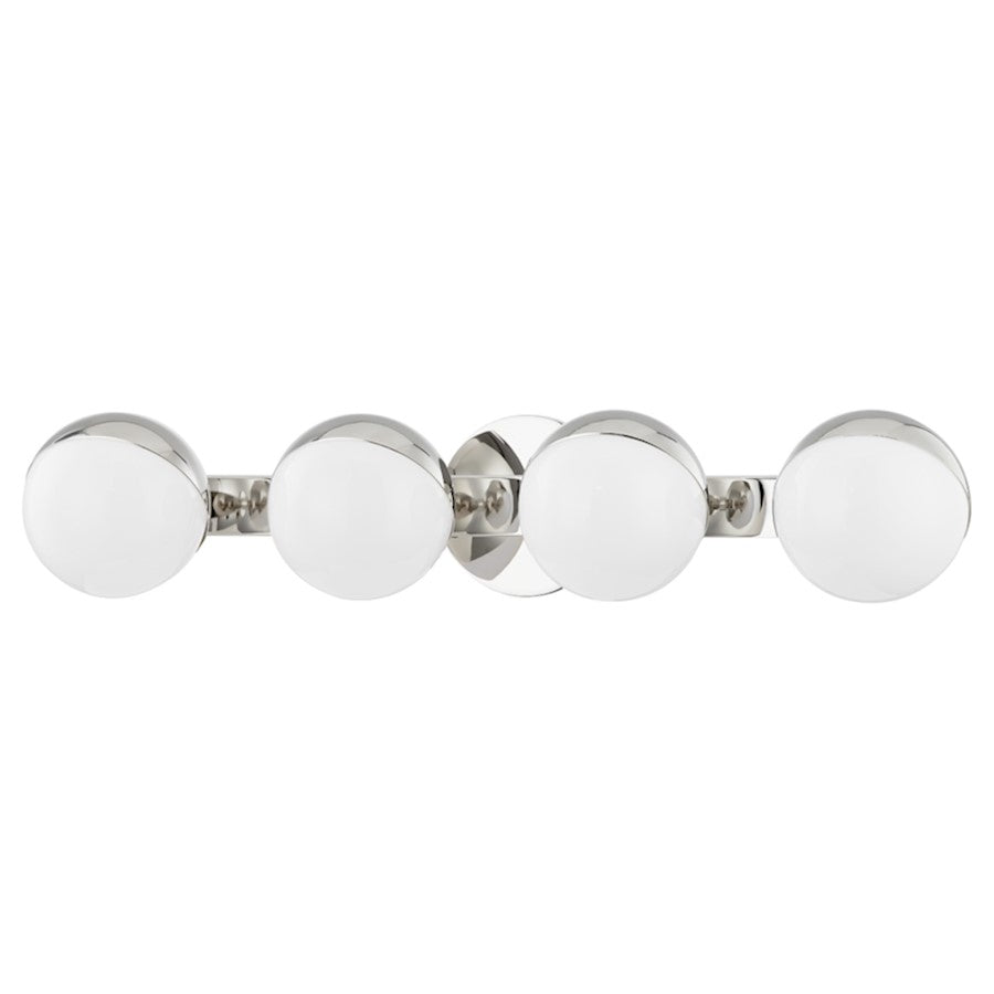 Hudson Valley Lodi 4 Light Bath Bracket, Polished Nickel - 1664-PN