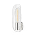 Hudson Valley Hopewell 1 Light Wall Sconce, Polished Nickel/Clear - 1761-PN