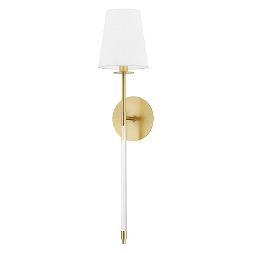 Hudson Valley Niagra 1 Lt Wall Sconce, K9 Crystal Accents, Aged Brass - 2041-AGB