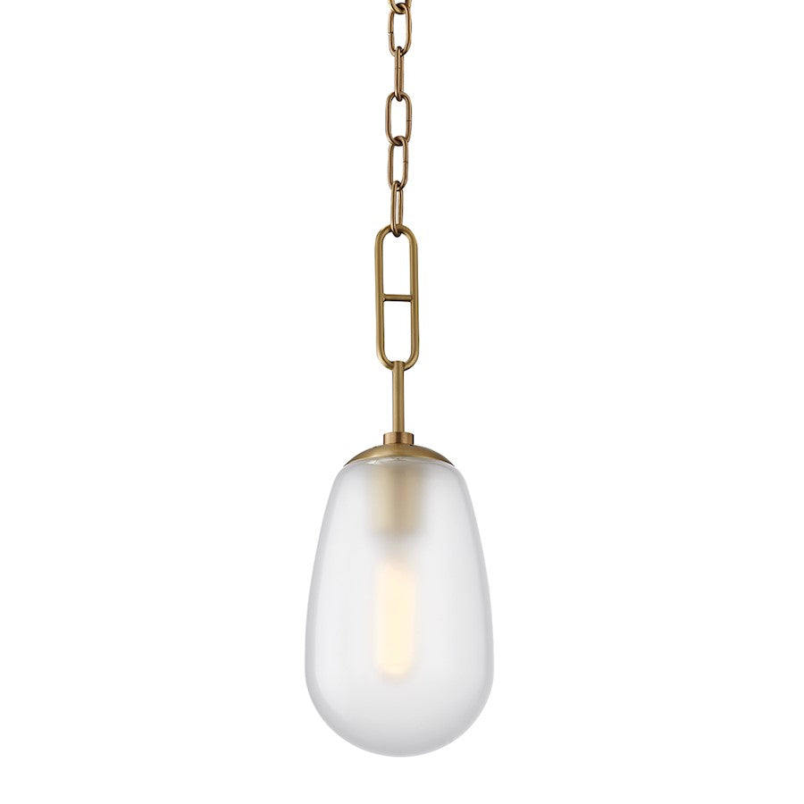 Hudson Valley Bruckner 1 Light 16" Pendant, Aged Brass - 2106-AGB