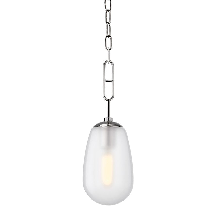 Hudson Valley Bruckner 1 Light 16" Pendant, Polished Nickel - 2106-PN