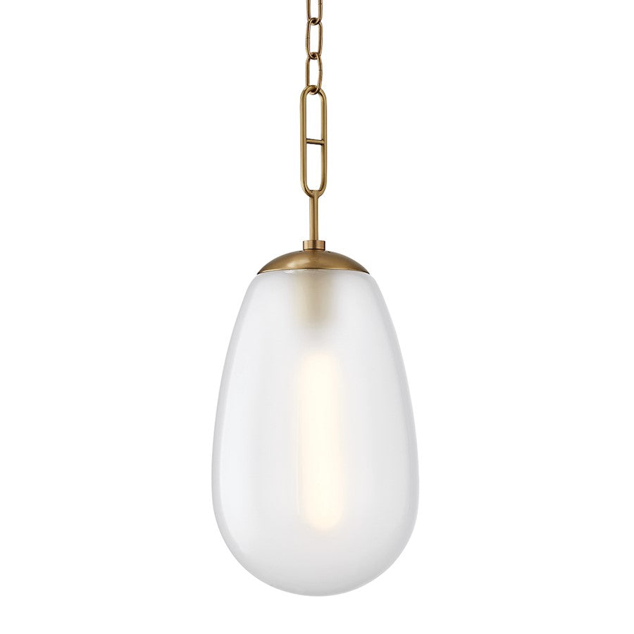 Hudson Valley Bruckner 1 Light 22" Pendant, Aged Brass - 2109-AGB